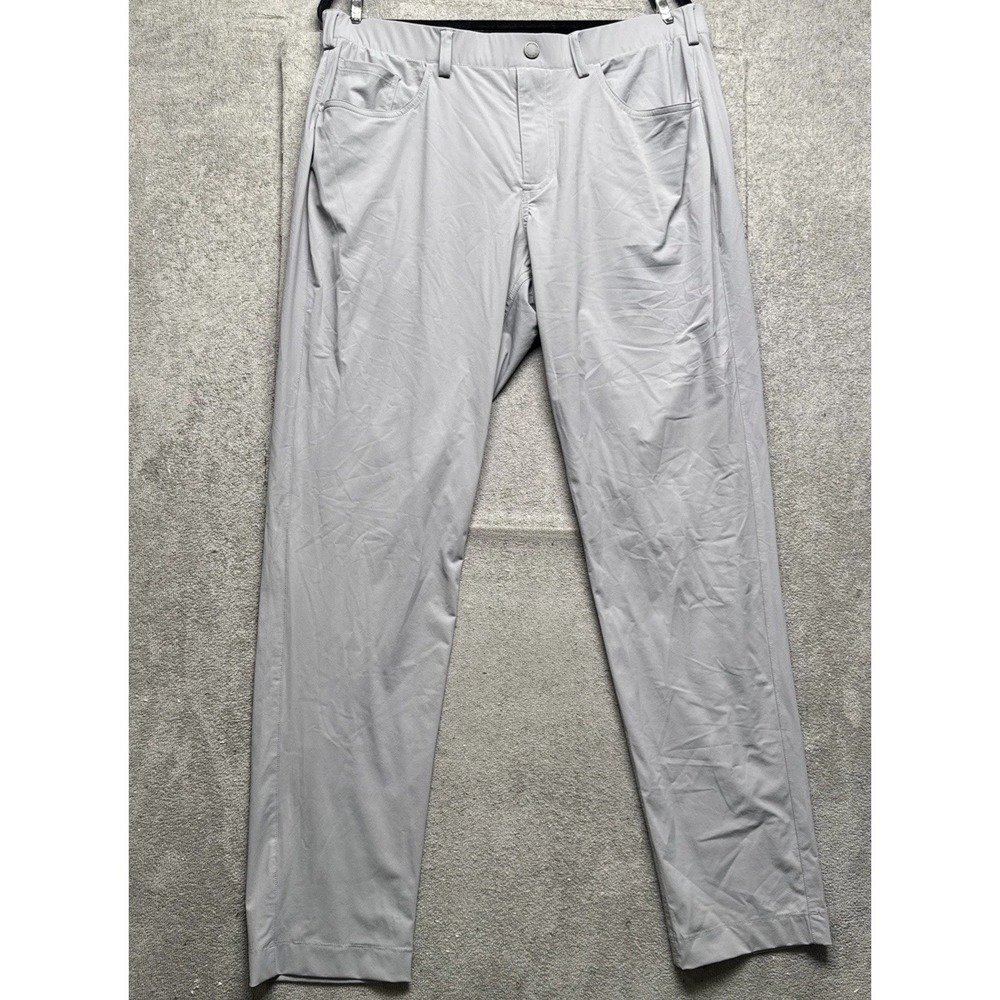 Redvanly Men's Gray Performance Activewear Pants Xl Stretch Golf Training